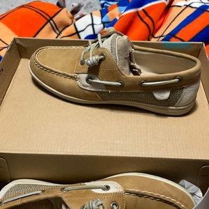 Sperry songfish core linen/oat shoes